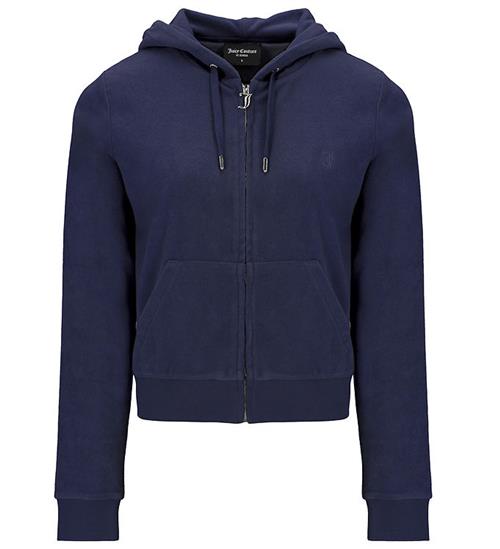 Se Juicy Couture Cardigan - Velour - Halan Oversized - Night Sky ved KidsWorld
