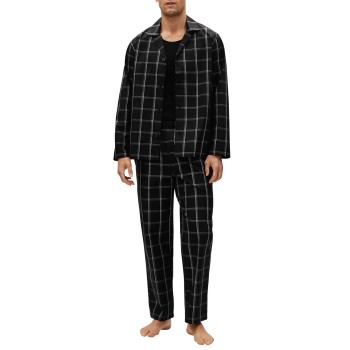 Se BOSS Urban Long Pyjama Sort bomuld Large Herre ved Timarco