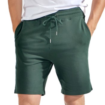 Se Bread & Boxers Bread and Boxers Lounge Shorts Skovgrøn økologisk bomuld Medium Herre ved Timarco