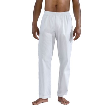 Bread & Boxers Bread and Boxers Woven Pyjama Pants Hvid økologisk bomuld Large Herre