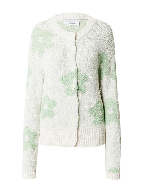 Se florence by mills exclusive for ABOUT YOU Cardigan 'Meadow Flowers '  lysegrøn / hvid ved About You