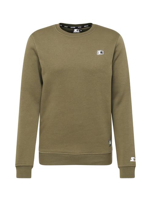 Se Starter Black Label Sweatshirt 'Essential'  oliven / hvid ved About You