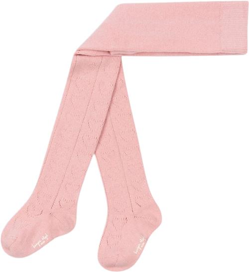 Konges Sløjd Wool Pointelle Tights Str 92-98 - Rose Strømpebukser hos Magasin