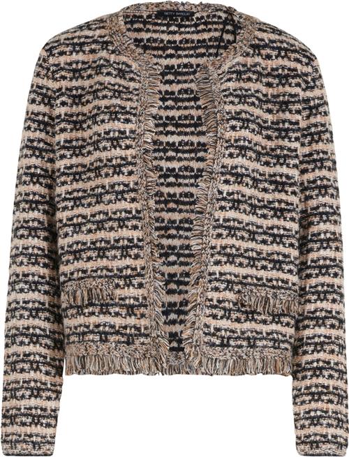 Se Betty Barclay Strickjacke Kurz Kvinde Black-beige Cardigans Str 46 - hos Magasin ved Magasin