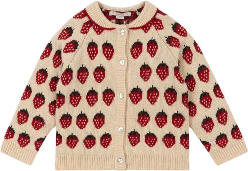 Konges Sløjd Belou Knit Collar Cardigan Str 18M - Strawberry Cardigans hos Magasin