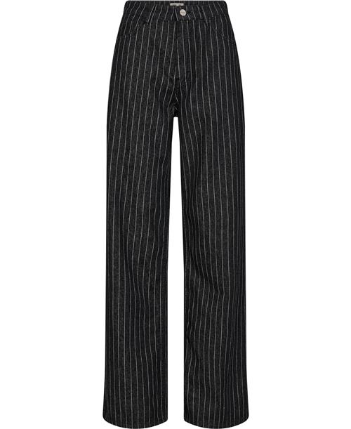 Baum und Pferdgarten Nini Kvinde Black Pinstripe Denim Bukser Str 40 - hos Magasin