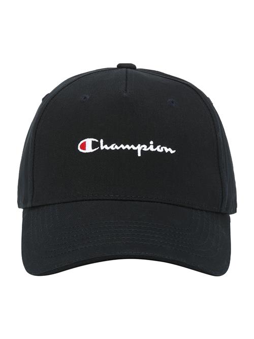 Se Champion Authentic Athletic Apparel Hætte 'ICONS'  rød / sort / hvid ved About You