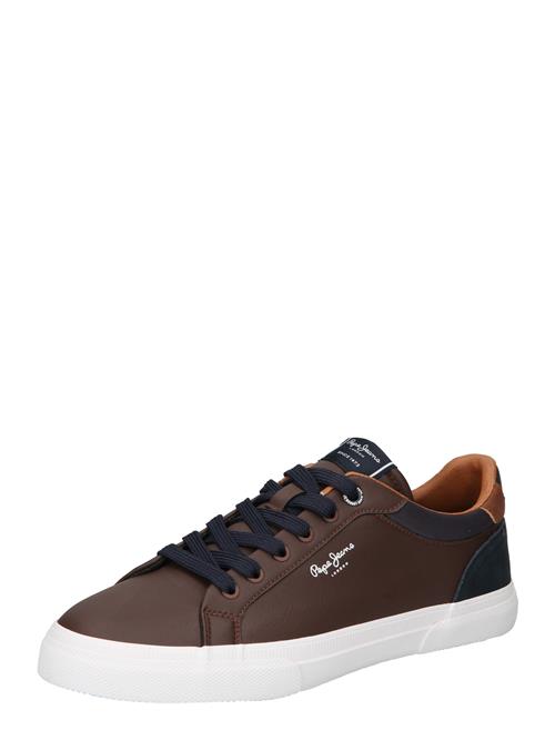 Se Pepe Jeans Sneaker low 'KENTON COURT'  brun / sort / hvid ved About You