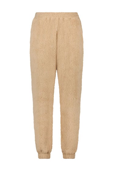 Se Hunkemöller Joggingbukser Fleece Snuggle Beige ved Hunkemøller