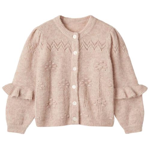 Fliink Star Puff Cardigan Peach Whip | Lyserød | 5 years