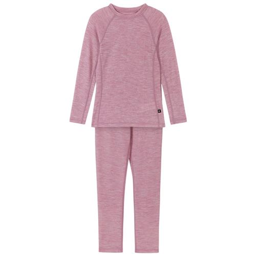 Reima Grå Pink Wool Baselayer Sæt | Lyserød | 90 cm