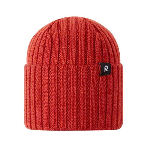 Se Reima Beanie - Villaisa i Tomato red | Rød | 48 cm ved Babyshop