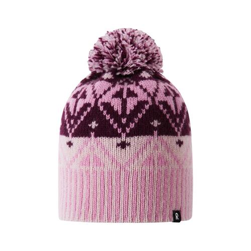 Se Reima Beanie Pohjoinen-Pale rose | Lyserød | 52 cm ved Babyshop