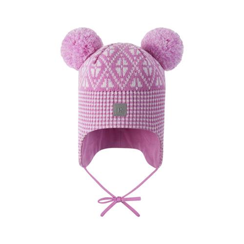 Se Reima Beanie Kuuru-Mauve Pink | Lyserød | 52 cm ved Babyshop