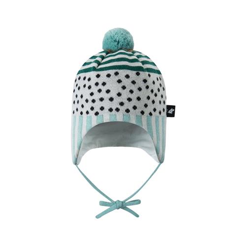 Se Reima Beanie - Moomin Yngst i Cool green | Grønn | 48 cm ved Babyshop