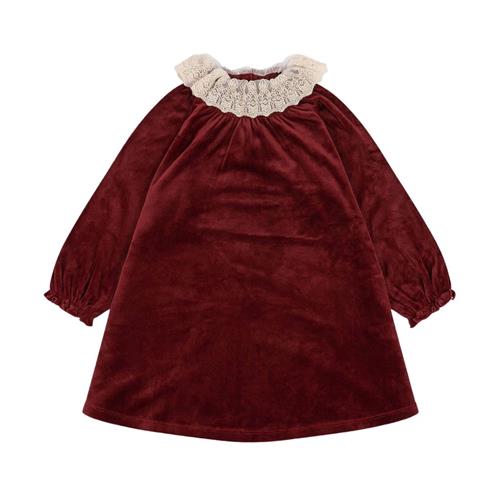 Konges Sløjd Venola Dress Grs - Red Dahlia | Rød | 4 years