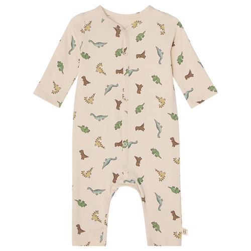 Buddy & Hope Gunnar Playsuit Dinosaur | Hvid | 50/56 cm