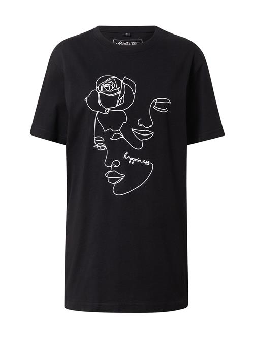 Se Merchcode Shirts 'One Line Rose'  sort / hvid ved About You