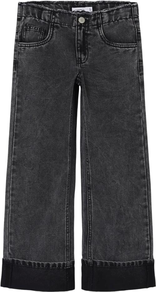 Name It Nkfrose Wide Jeans 4310gm Str 134 - Grå Jeans hos Magasin