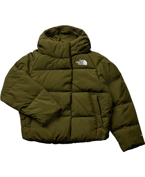 The North Face G North Down Hooded Jacket Forest O Str XS - Forest Olive Vinterjakker hos Magasin