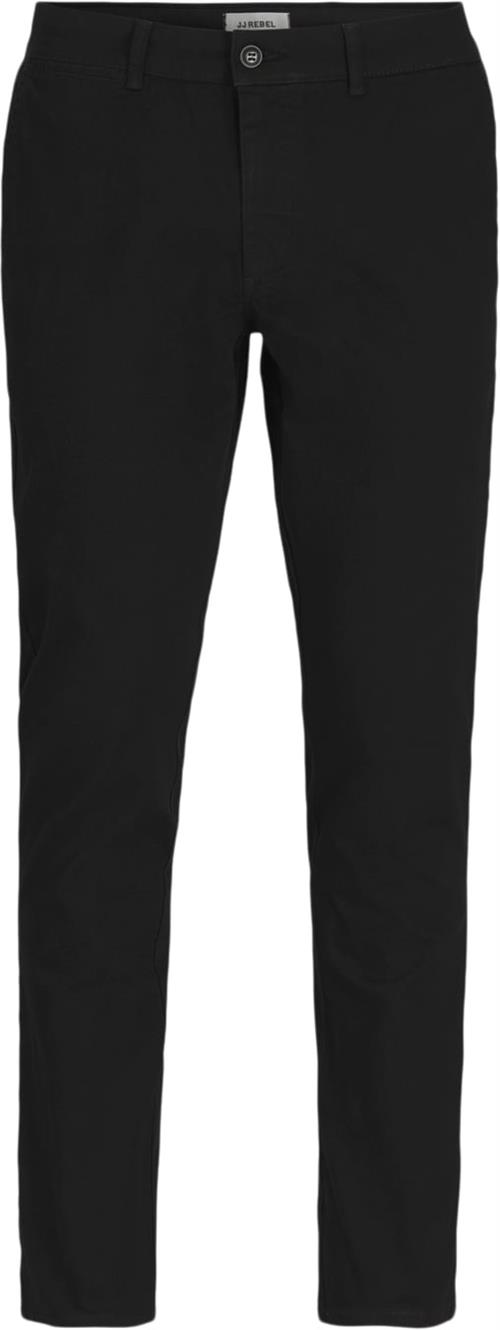 JJ-REBEL Jrebmichael Slim Sharp Noos Mand Sort Bukser Slim Fit Str "30/""34" - hos Magasin