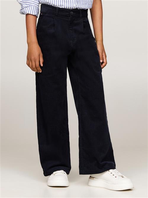 Tommy Hilfiger Fine Corduroy Wide LEG Pant Str 14 - Desert Sky Bukser hos Magasin