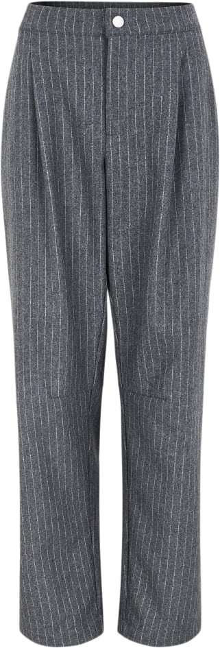 esmé studios Eshera Wool Pants GRS Kvinde Gray Melange Bukser Str S - Polyester hos Magasin