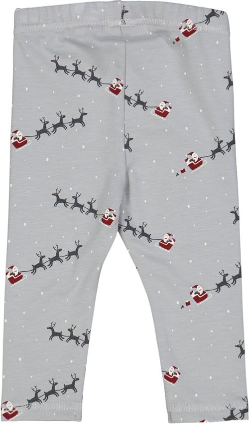 Müsli by Green Cotton Santa Leggings Baby Str 98 - Jasmin Blue/ Mystery Blue/ Balsam Cream Leggings Bomuld hos Magasin