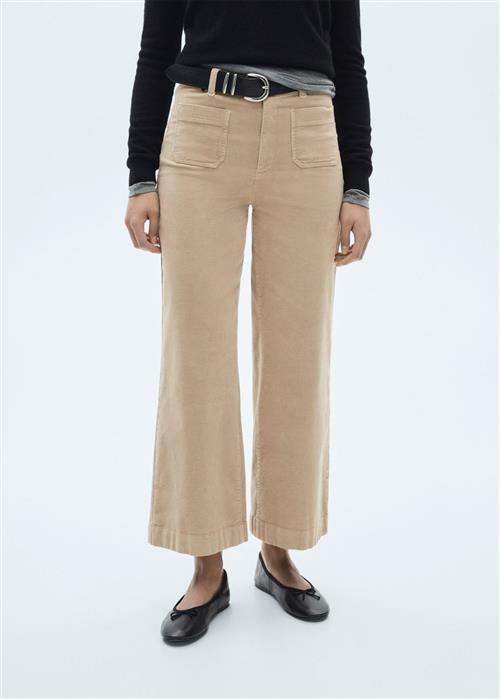 MANGO Jeans .- Catherip Kvinde Light Beige Bukser Str 44 - hos Magasin