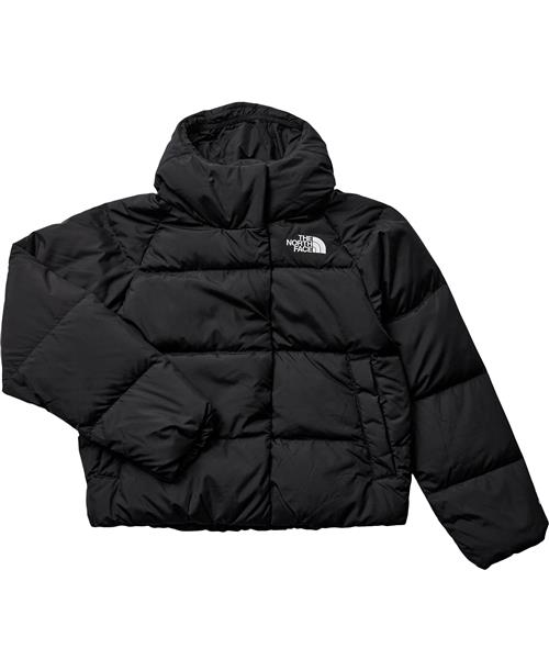 The North Face G North Down Hooded Jacket TNF Blac Str S - Sort Vinterjakker hos Magasin