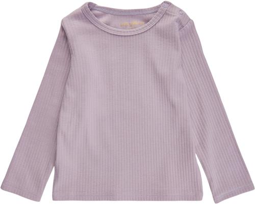 Soft Gallery Sgbaby Bella Wide Rib LS Tee Noos Str 3m - Lavender Frost Langærmede T-shirts hos Magasin