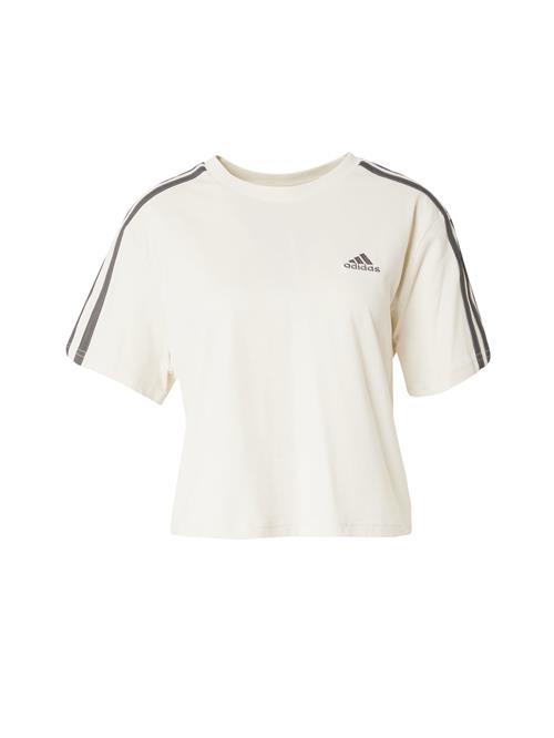 ADIDAS SPORTSWEAR Funktionsbluse 'Essebtials 3- Stripes'  beige / grå