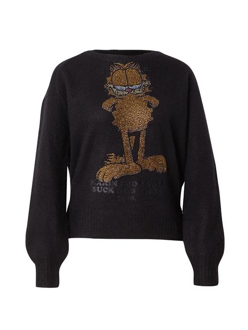 Frogbox Pullover 'Garfield'  guld / sort / hvid