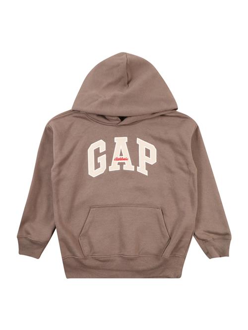 GAP Sweatshirt 'Athletic'  creme / taupe / rød / hvid