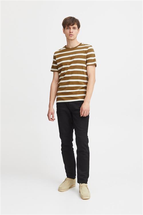 Casual Friday Cfthor Y/D Slub Yarn tee Mand Breen Kortærmede T-shirts Regular Fit Str M - hos Magasin