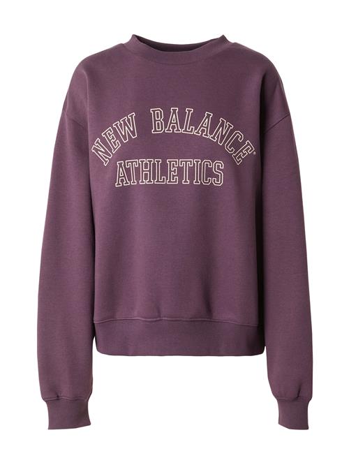 new balance Sweatshirt  aubergine / hvid