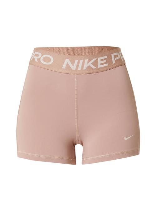 NIKE Sportsbukser  cappuccino / hvid