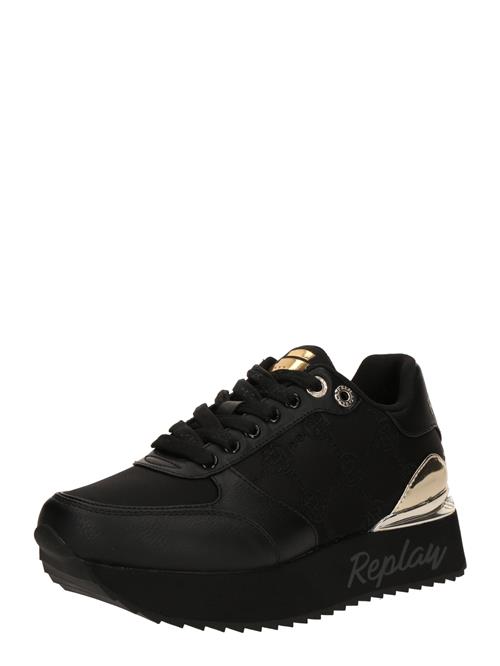 REPLAY Sneaker low  guld / sort