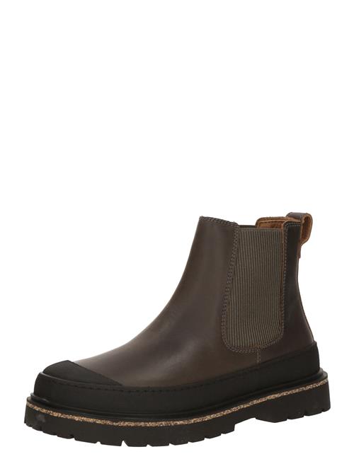 Se BIRKENSTOCK Chelsea Boots 'Prescott LEOI'  mudderfarvet / grøn / sort ved About You