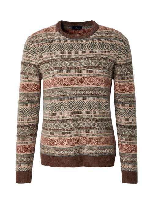 Hackett London Pullover 'FAIRISLE'  beige / grøn / rød