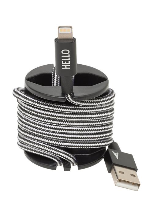 Charger Cable Iph A-Z Design Letters Black