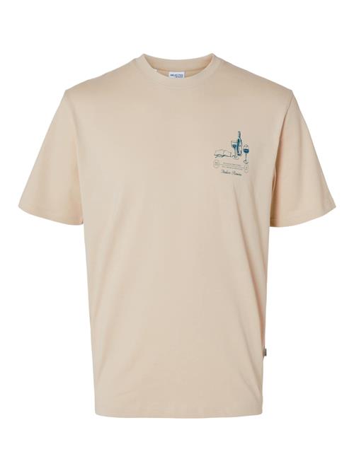 SELECTED HOMME Bluser & t-shirts 'Aries'  beige / petroleum