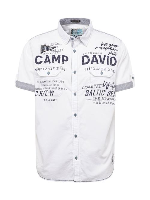 CAMP DAVID Skjorte  marin / hvid