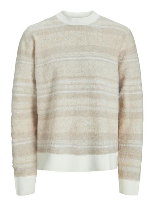 JACK & JONES Pullover 'JORRIDGEWOOD'  camel / hvid