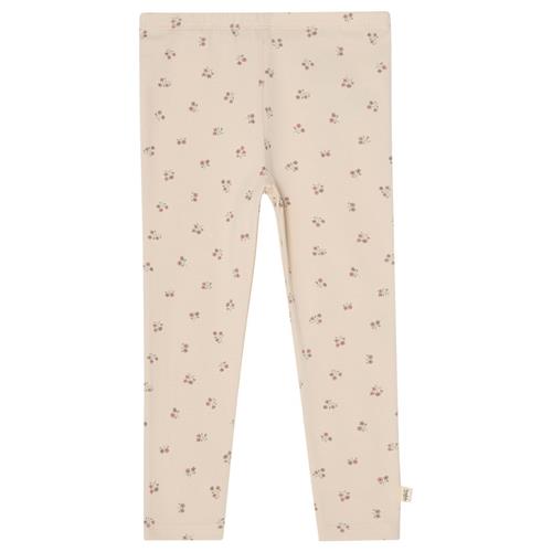 Buddy & Hope GOTS Kalle Leggings Flower | Hvid | 62/68 cm