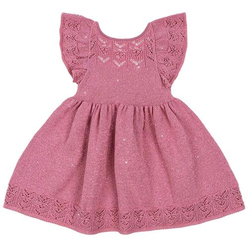 Konges Sløjd Cabby Knit Dress - Powder Pink | Lyserød | 7-8 years