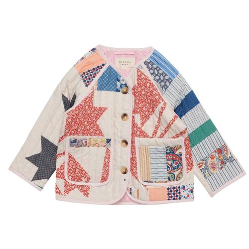 Sissel Edelbo Vega Mini Jakke Flower Patchwork Cream |  | 3-4 years