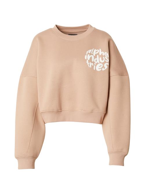 Se ALPHA INDUSTRIES Sweatshirt  koral / hvid ved About You