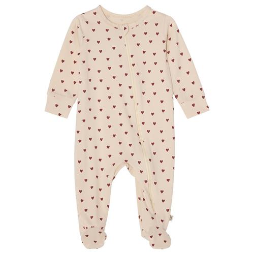 Buddy & Hope Leo Pyjamas Merry Hearts | Hvid | 50/56 cm