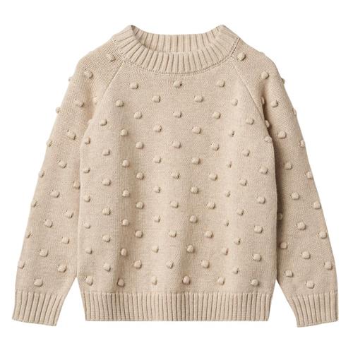 Fliink Bon Dot Pullover Sandshell | Beige | 18 months